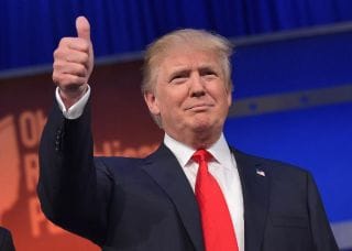 Donald Trump thumbs up